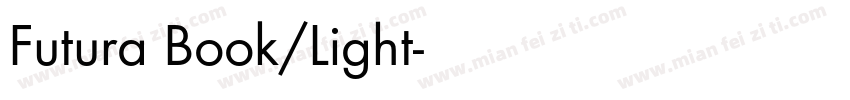 Futura Book/Light字体转换